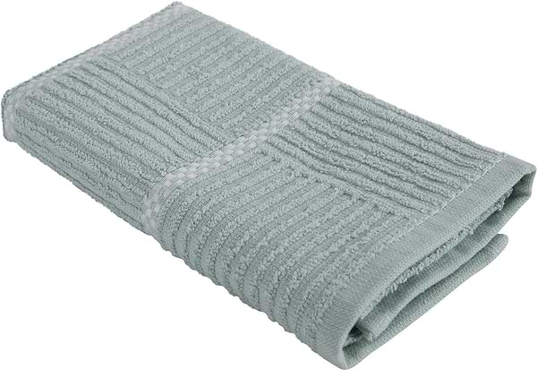 Фото - Рушник для рук Aisha шашечка бірюзовий 30х50 (4820190498342)