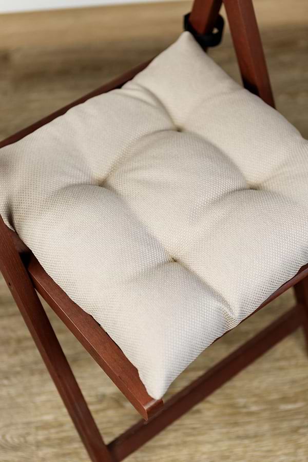 Фото - Подушка для стула Прованс LEON бежевая 40х40 см (038409)