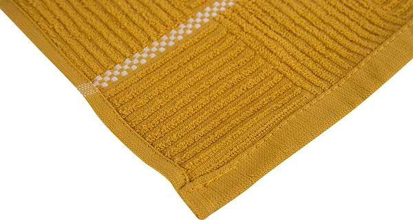 Фото - Рушник для рук Aisha шашечка гірчічний 30х50 (4820190498380)