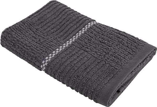 Фото - Рушник для рук Aisha шашечка темно-сірий 30х50 (4820190498359)