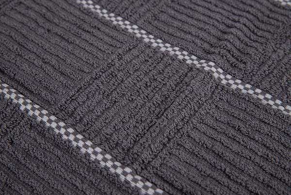 Фото - Рушник для рук Aisha шашечка темно-сірий 30х50 (4820190498359)