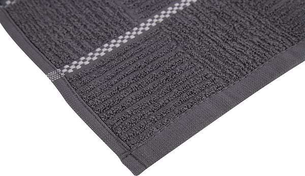 Фото - Рушник для рук Aisha шашечка темно-сірий 30х50 (4820190498359)