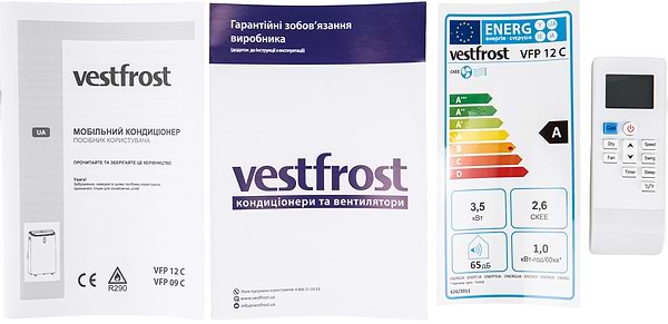Фото - Кондиціонер мобільний Vestfrost VFP12C