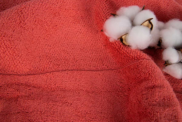 Фото - Рушник для обличчя Aisha рис ефект кораловий 50х90 (4820190498748)