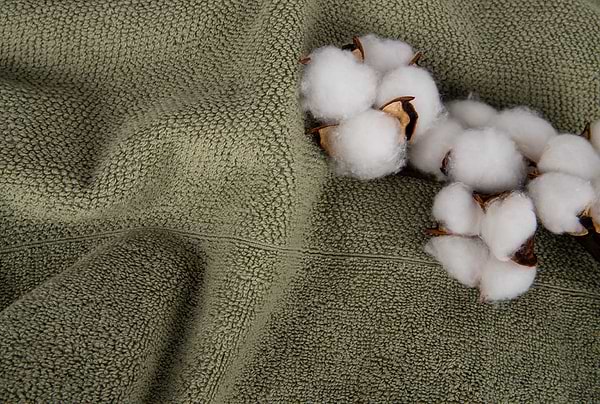 Фото - Рушник банний Aisha рис ефект зелений 70х140 (4820190498793)