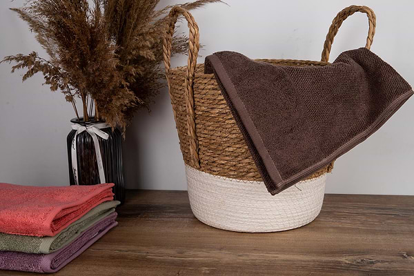 Фото - Полотенце для лица Aisha рис эффект коричневый 50х90 (4820190498717)