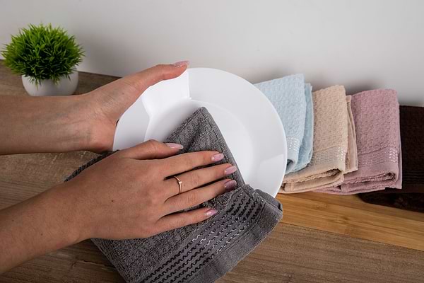 Фото - Полотенце для рук Aisha жаккард Тибет темно-серый 30х50 (4820190498311)