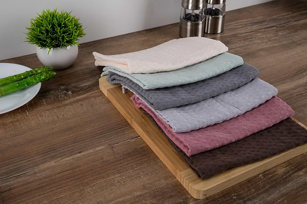 Фото - Полотенце для рук Aisha вафельный (без бордюра) серый 40х60 (4820190498458)