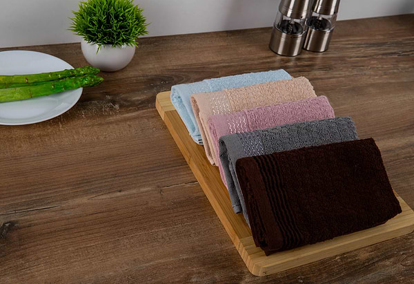 Фото - Полотенце для рук Aisha жаккард Тибет темно-серый 30х50 (4820190498311)