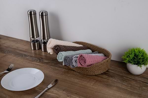 Фото - Полотенце для рук Aisha вафельный (без бордюра) серый 40х60 (4820190498458)