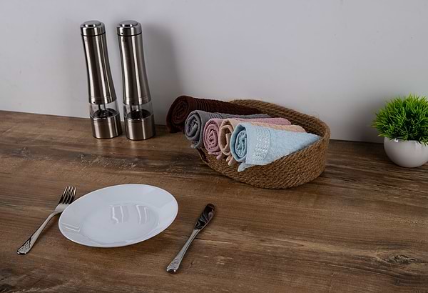 Фото - Полотенце для рук Aisha жаккард Тибет темно-серый 30х50 (4820190498311)