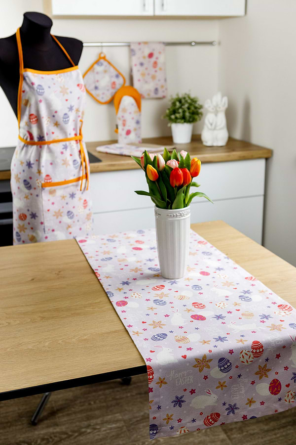 Фото - Скатертина раннер Прованс 140х40 Писанка бузкова (028730)