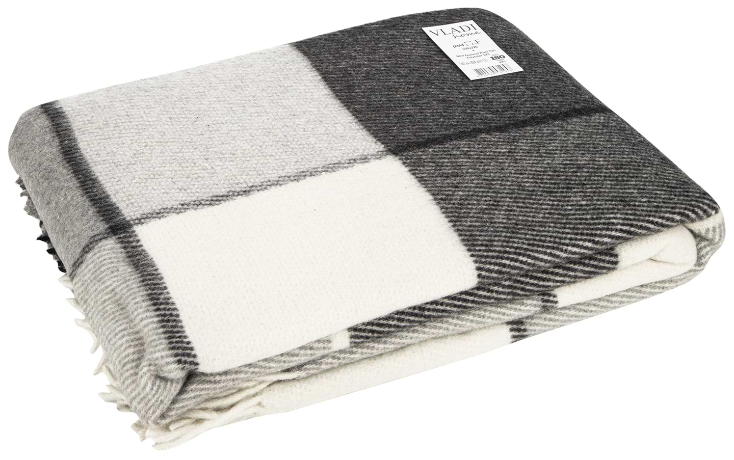 Купити Плед євро Ельф Liam біло-сірий 200х220 - Фото 1 Плед євро Ельф Liam біло-сірий 200х220 - Фото 1