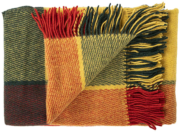 Фото - Плед полуторный Vladi Эльф Лиам красно-желто-зеленый 140х200