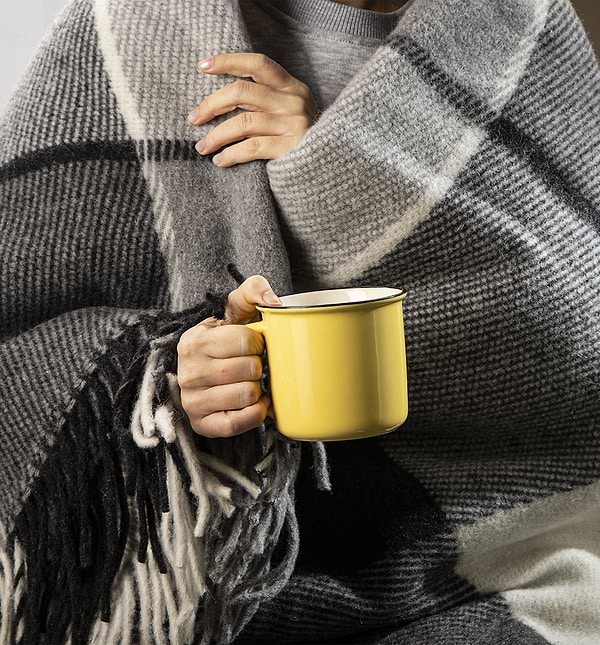 Фото - Плед євро Ельф Liam біло-сірий 200х220