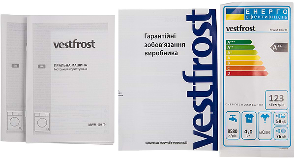 Фото - Стиральная машина Vestfrost MWM104T1