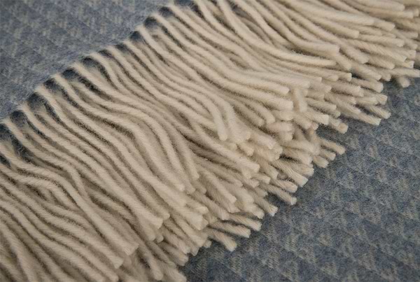 Фото - Плед полуторний Vladi FAMILIA SARA біл-сір.блак 140х200