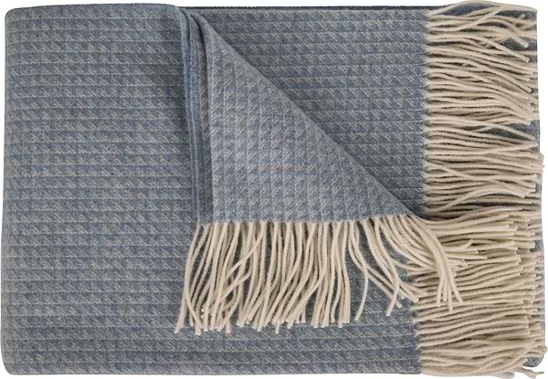 Фото - Плед полуторний Vladi FAMILIA SARA біл-сір.блак 140х200