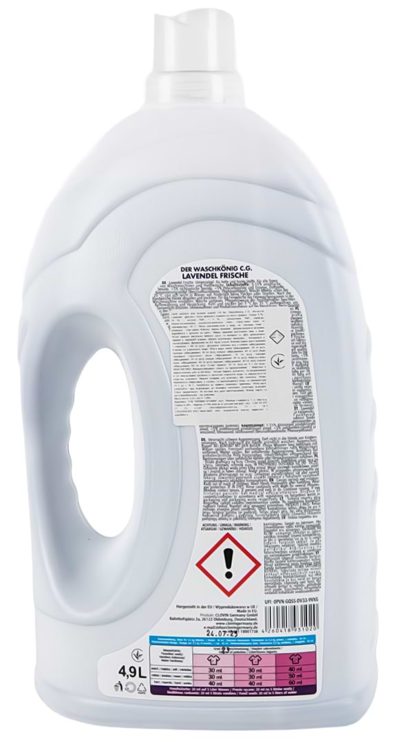 Фото - Гель для прання Waschkonig Universal Lavendel 4,9 л (4260418931020)