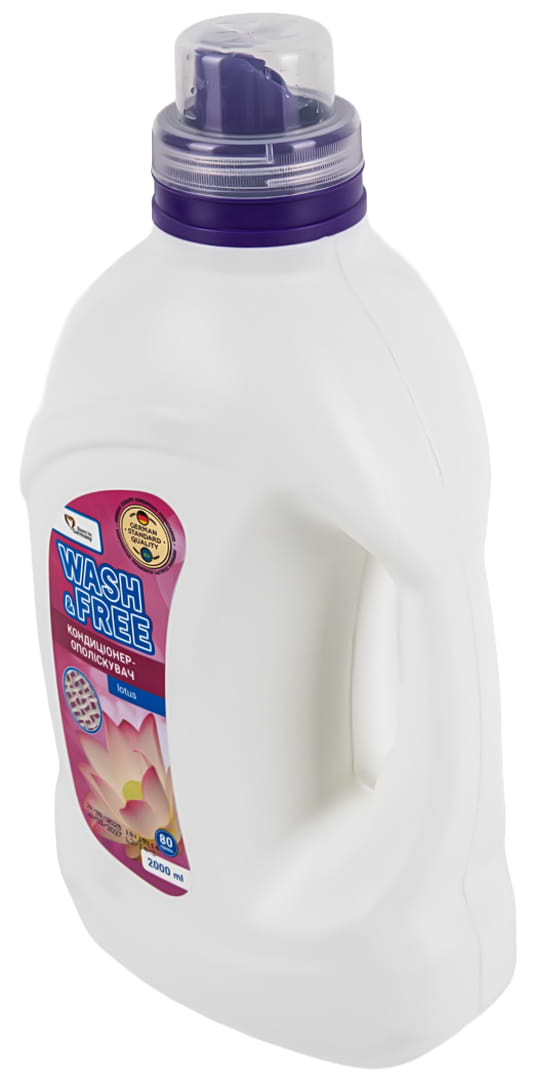 Фото - Ополіскувач для білизни WASH & FREE Концентрат Лотос 2 л