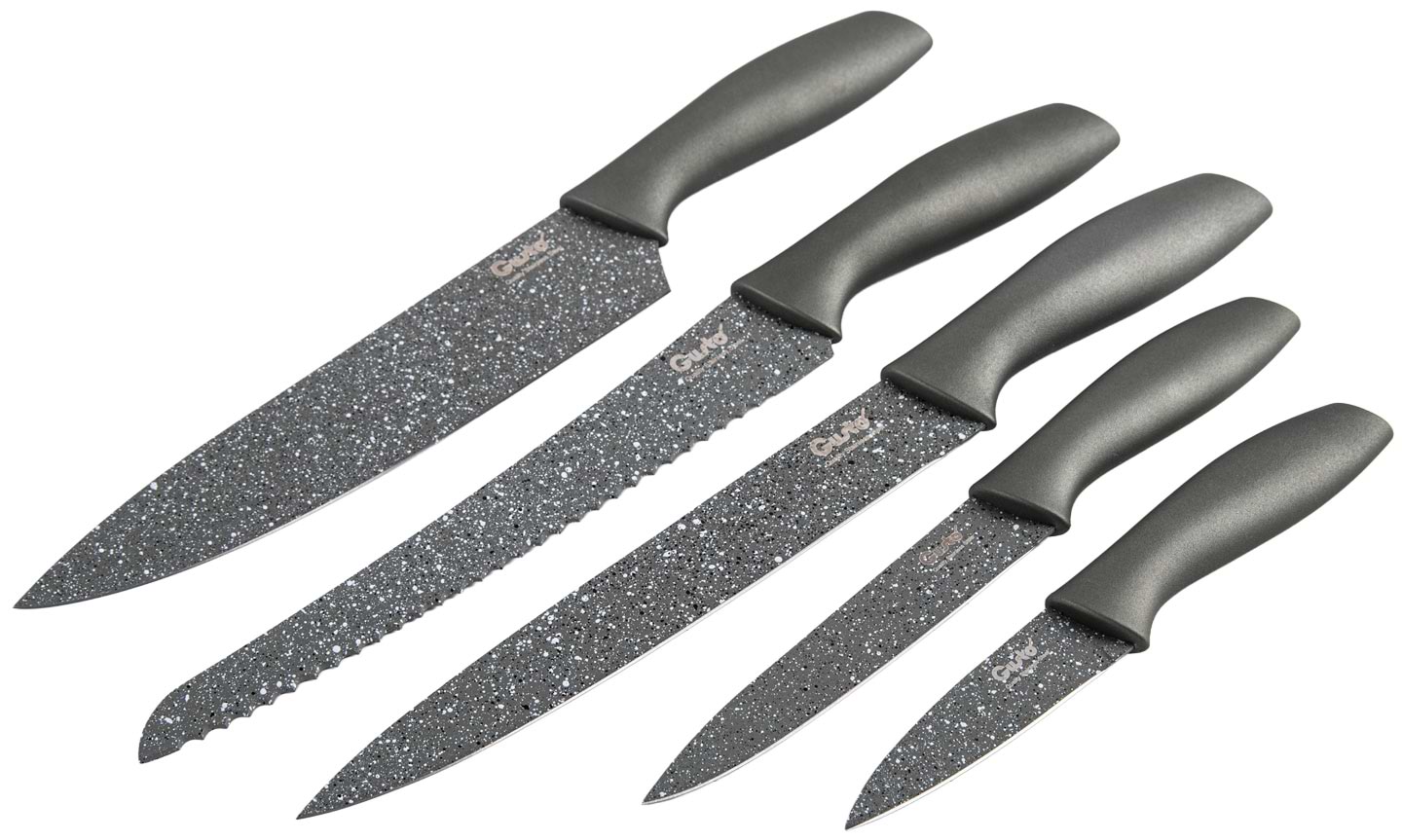Набір ножів Gusto GT-4103-5 Сіра перлина 5 пр. - Фото 1