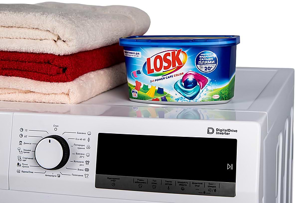 Фото - Капсули для прання Losk тріо-капсули Колор 15 шт