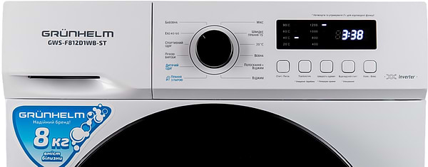 Фото - Стиральная машина Grunhelm GWS-F812D1WB-ST