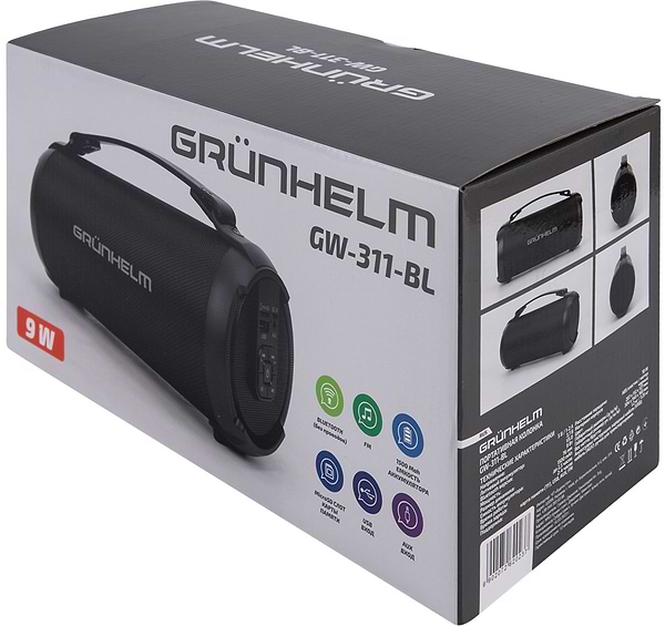 Фото - Портативная акустика Grunhelm GW-311-BL