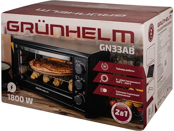 Фото - Печь электрическая Grunhelm GN33AВ Black