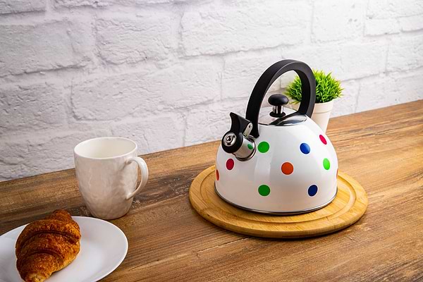 Фото - Чайник металевий Gusto GT-1415-20 Веселі горохи