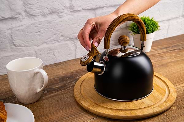 Фото - Чайник металлический Gusto Граф со свистком 1.5 л (GT-1416-15)