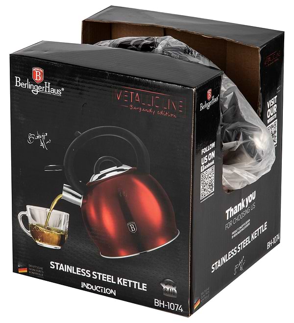 Фото - Чайник металлический BerlingerHaus 3 л. (BH 1074)