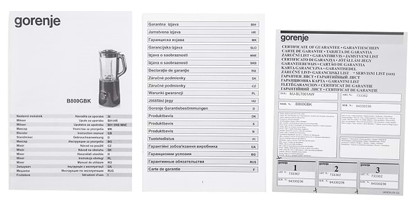 Фото - Блендер стационарный Gorenje B800GBK