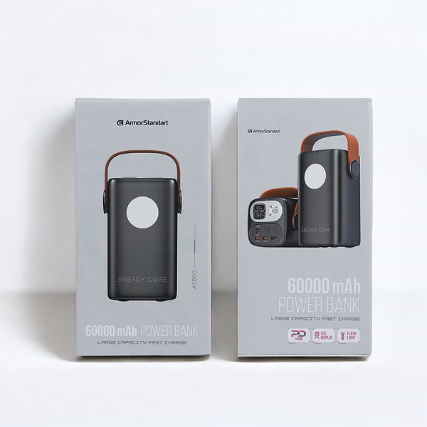 Фото - Батарея мобільна Armorstandart EnergyCore ASB60 PD100W 60000mAh Black (ARM80296)