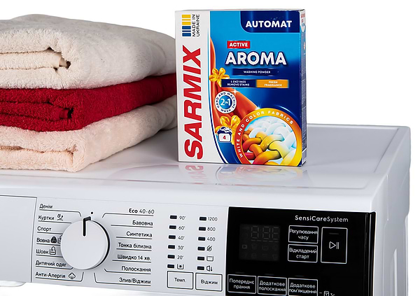 Фото - Пральний порошок SARMIX Active Aroma 300 г