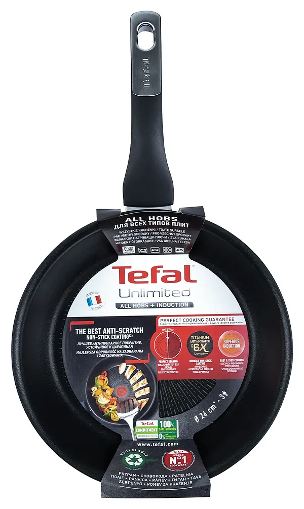 Фото - Уценка - Сковорода универсальная Tefal G2550472 Unlimited 24 см