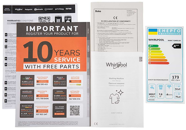 Фото - Пральна машина Whirlpool WAM 712WB UA