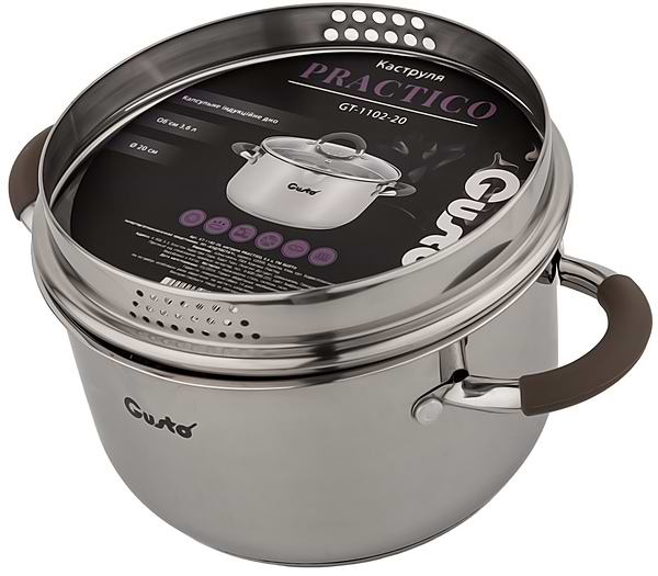 Фото - Каструля Gusto GT-1102-20 3.6 л