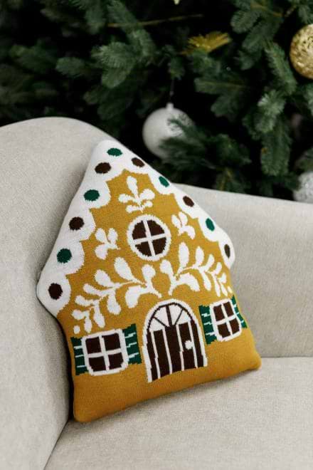 Фото - Подушка декоративная Прованс Имбирный домик 40х35 см (038426)