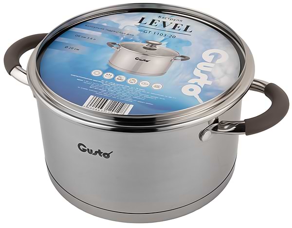 Фото - Кастрюля Gusto GT-1103-20 Level 20 см 3.6 л