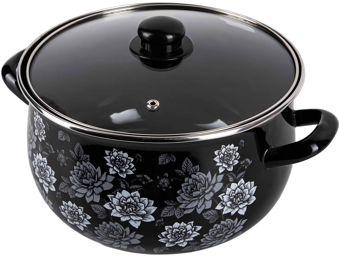 Каструля Gusto GT-T-124-LN Пелюстки ночі 24 см 5.7 л - Фото 1