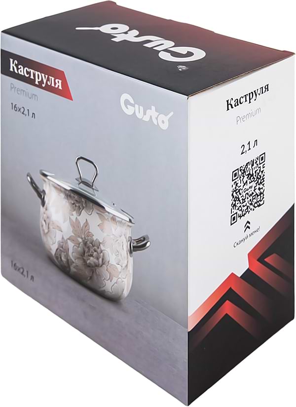 Фото - Кастрюля Gusto Пряженое молоко Premium 2,1 л GT-T-216-PM