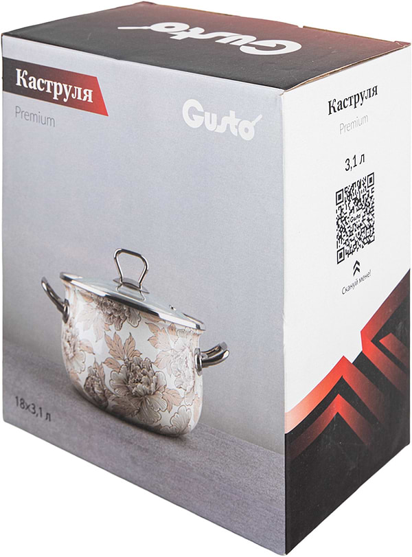 Фото - Кастрюля Gusto Пряженое молоко Premium 3,1 л GT-T-218-PM