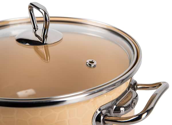 Фото - Кастрюля Gusto GT-T-220-PM Пряженое молоко Premium 20 см 4 л