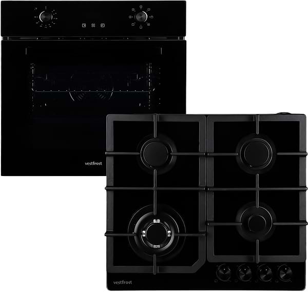 Фото - Уценка - Духовой шкаф + варочная панель газовая Vestfrost BOV70CN + GOGHV193CN