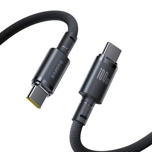 Кабель Baseus New Braided Type-C/Type-C 100W 1m (E0426W00) Black