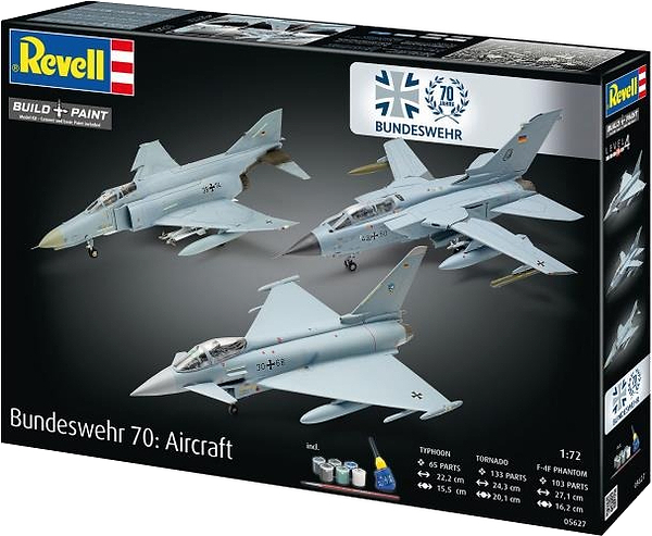 Фото - Набор для моделирования техники Revell набор к 70 годовщине ВВС Германии 3 самолета (RVL-05627)
