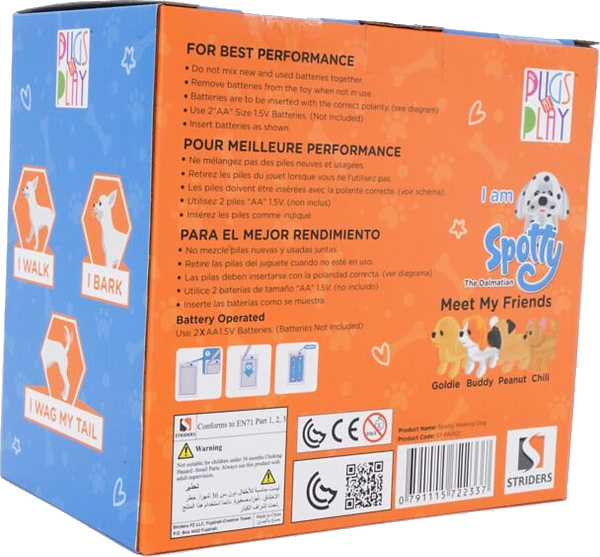 Фото - Інтерактивна іграшка Pugs at Play Далматин Spotty (ST-PAP02)