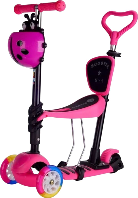 Трёхколёсный самокат WEIINAI BAQ-215 Pink (6948679457500)