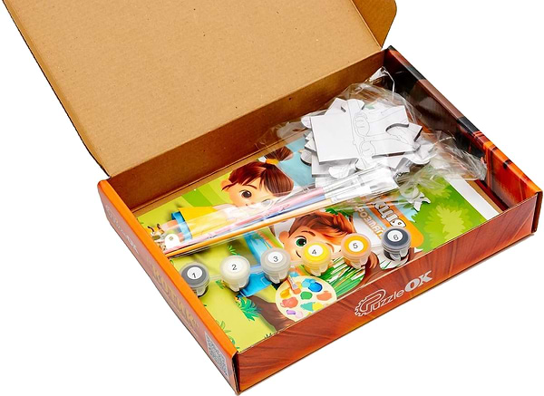 Фото - Пазлы (3-4 года) PuzzleOk Раскраска "Котик" А5 (Puz-22938)